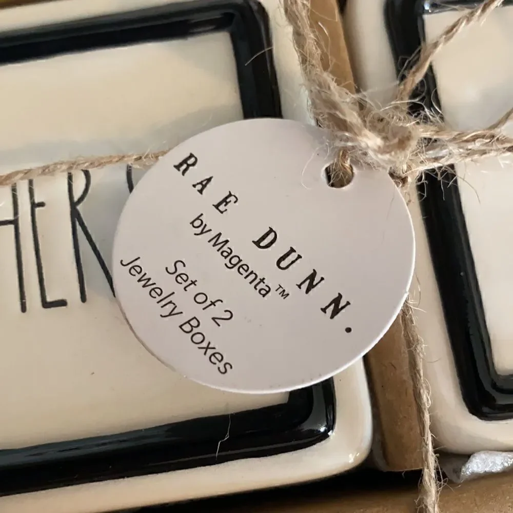 Rae Dunn | by Magenta His & Hers Jewelry Boxes